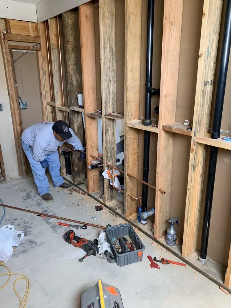 Commercial rough-in plumbing for Gas Line Repair in Lake Talmadge